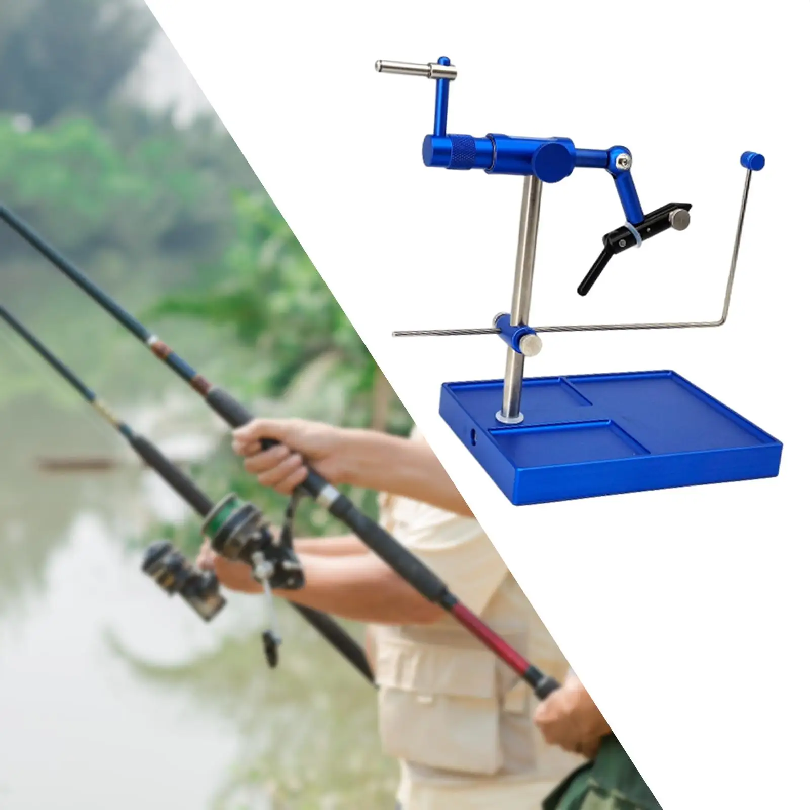 

Rotary Fly Tying Vise Fishing Accessories 360° Rotation Fly Tying Station