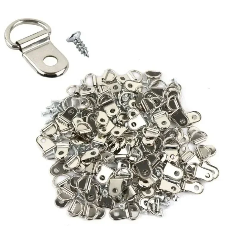 

100 шт. круглое кольцо с пряжкой D и винтами, шайба, масляная пробка, краны, фотостена, подшипник, крючок, зеркало для рисования C, вешалка для фоторамки, инструмент