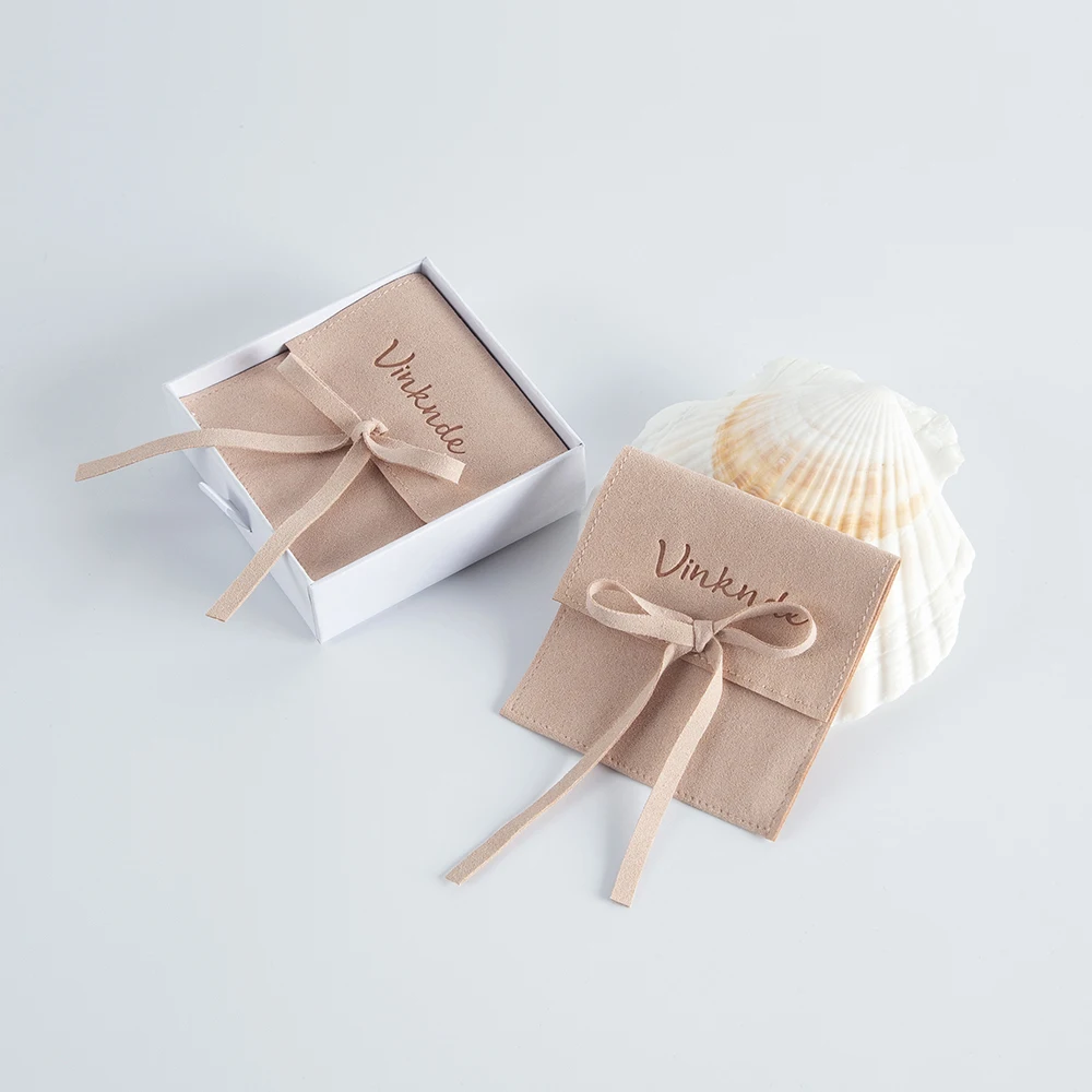 bolsas para joya Custom Jewellery Bag Jewelry Rings Earrings Packaging Organizer Bags Velvet Small Microfiber Pouch with Logo