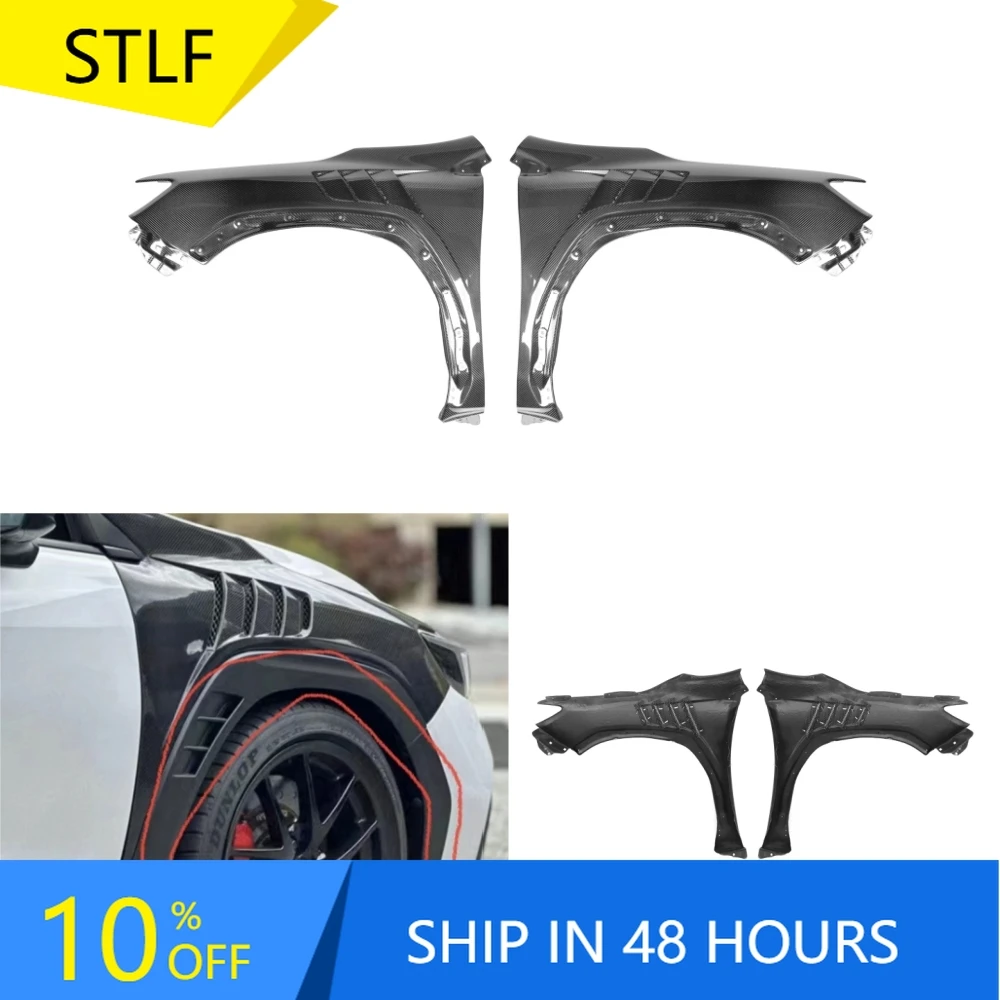 

STLFReal Carbon Fiber Front Side Bumper Fender Trims for Subaru Impreza WRX/VBH 12th Gen Includes Screws