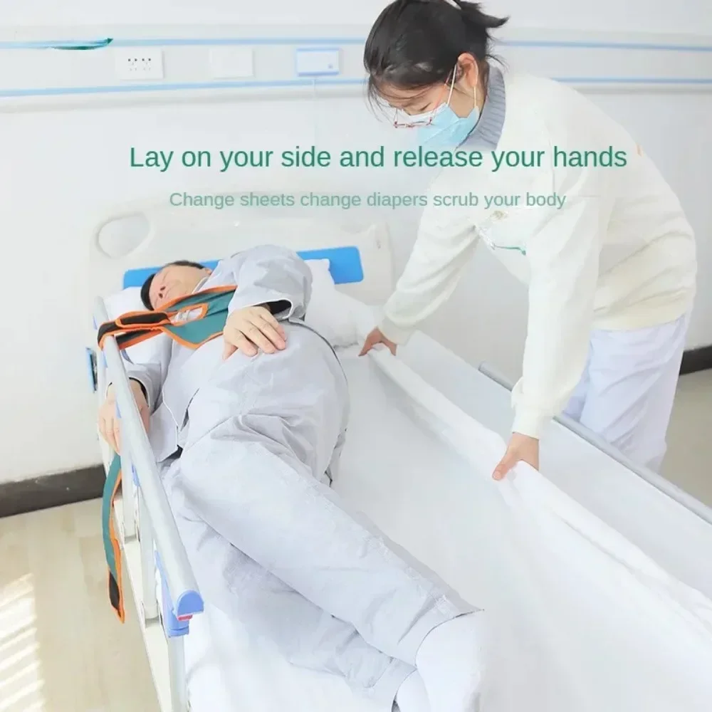 Elderly Patient Bedridden Turnover Assistive Device for Caregiving Bedside Support Lateral Positioning Pressure Ulcer Prevention