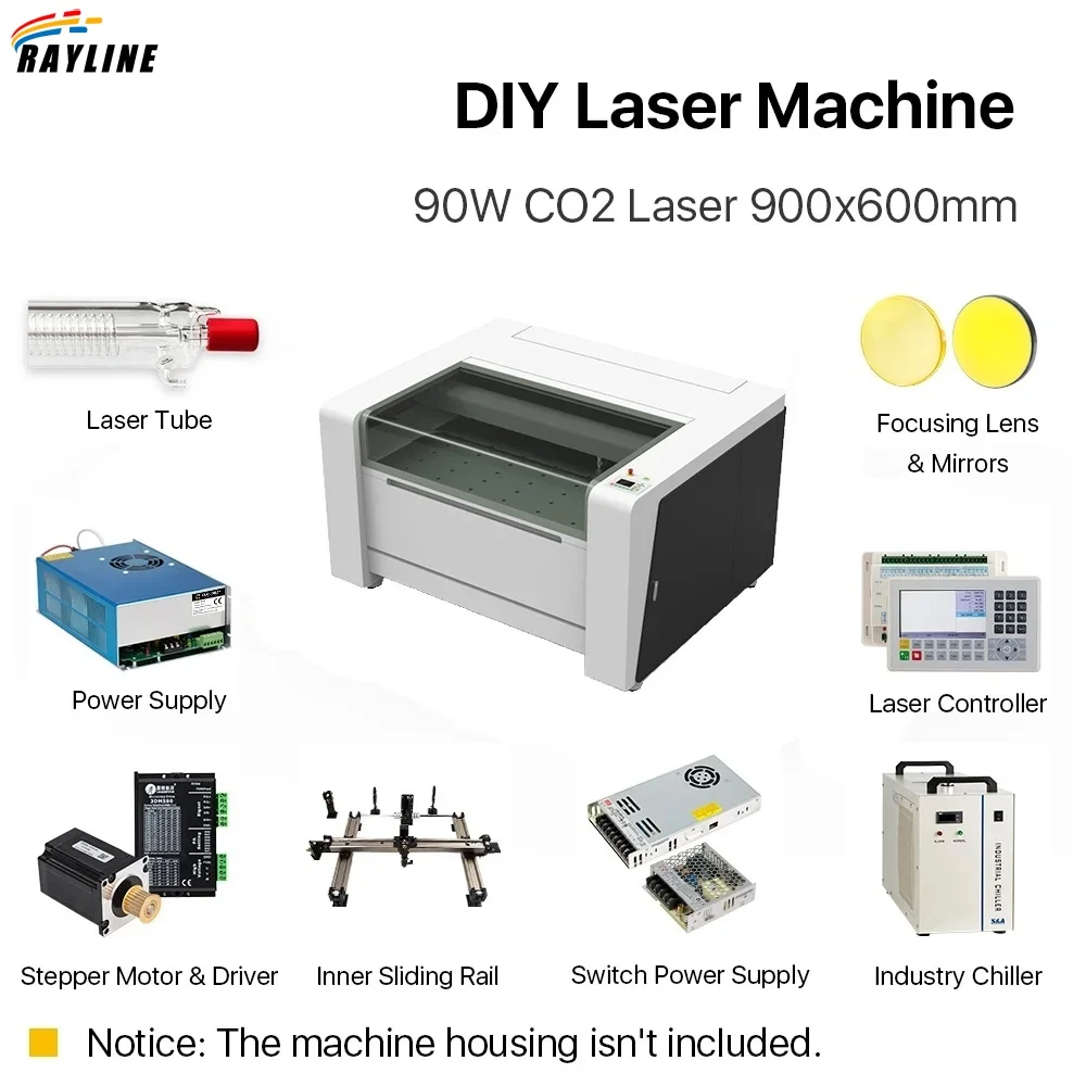 

DIY Laser Cutting MachineComplete Accessories for 9060 6040 90W RECI W2 Customized CO2 Laser Machine Laser Solution