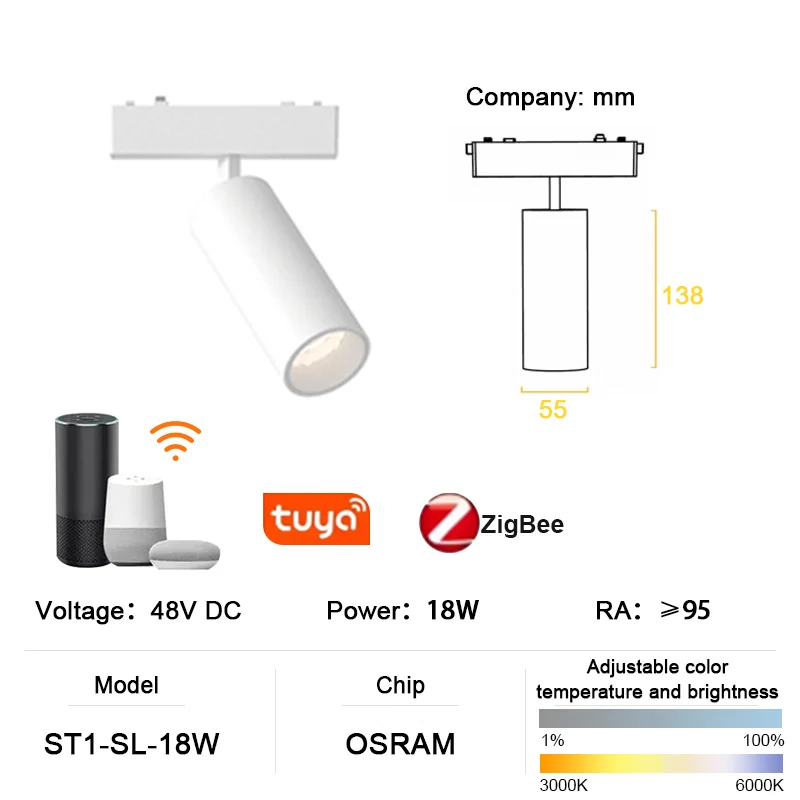 LINBIRD ST1-Serie, weiß, intelligentes TUYA ZIGBEE, ultradünnes Aluminium-Magnetschienenlicht, 6 mm, hohe Härte, moderne, flexible Leuchte für Zuhause und Zimmer 10
