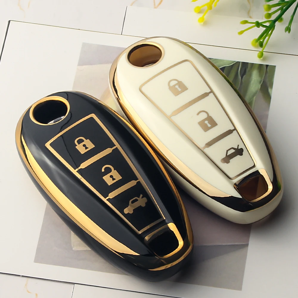 KEYYOU TPU Car Remote Key Case Shell Cover For Suzuki Vitara Swift Ignis Kizashi SX4 Baleno Ertiga Samurai S-Cross Accessories
