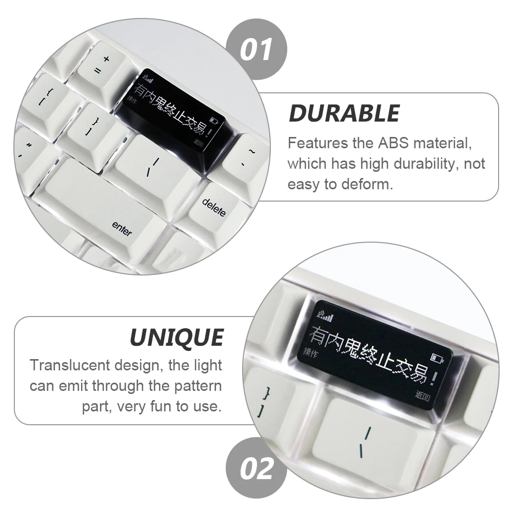

Transparent Keycap Set Computer Keycaps Replacement for Mechanical Keyboard Shine Through Gaming Matte for Keyboard