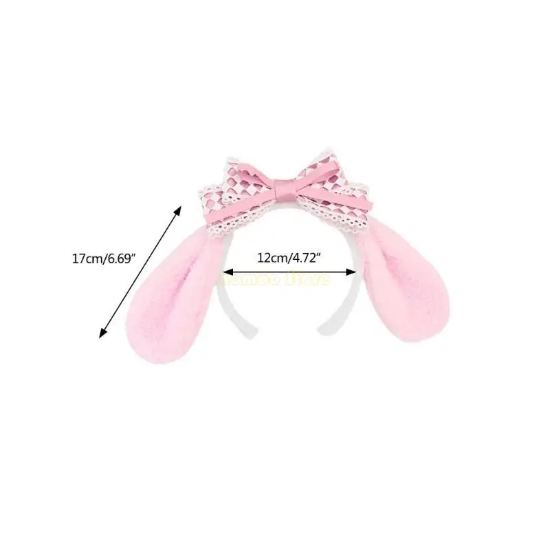 31BF 성인 어린이 귀여운 만화 멜로디 귀 모양의 머리띠 플러시 헤어 후프 메이크업 사진 촬영 크리스마스 파티 헤드 피스