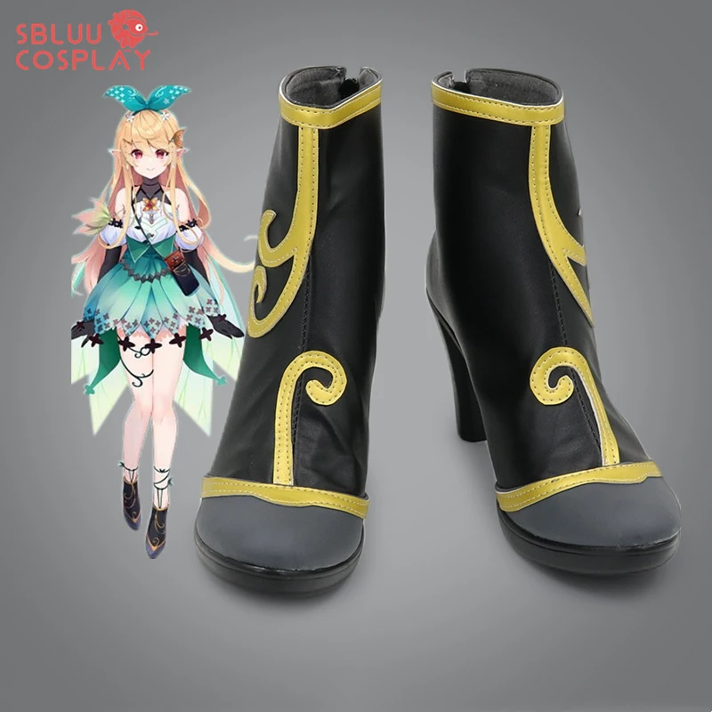 SBluuCosplay Virtual YouTuber Pomu Rainpuff Cosplay Shoes Custom Made Boots