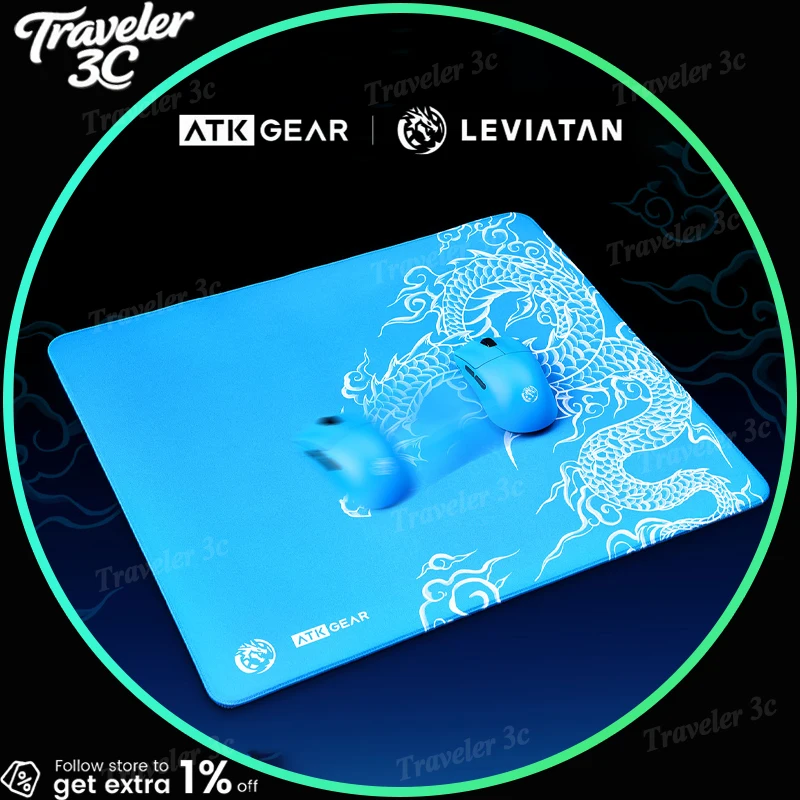 ATK GEAR Leviatan Limited Large Gaming Mouse Pad Poron Base Anti Slip Desk Mat For E-Sports Office Competitive Game Use Gift