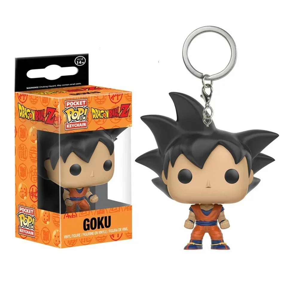 Keychain Dragon Ball Z GOKU VEGETA PICCOLO PERFECT CELL GOHAN Vinyl Action Figures Toys