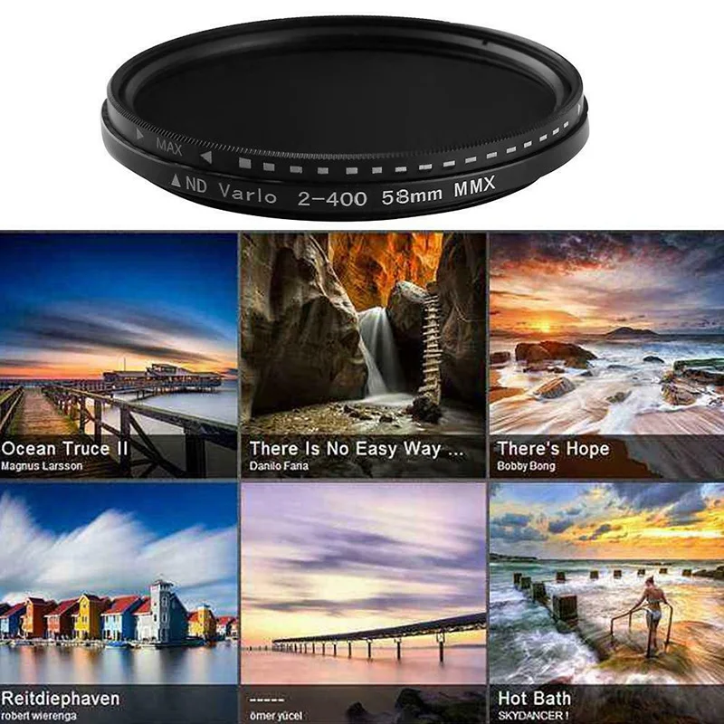 Digital SLR  Camera Filter Dimmer Fader Variable ND Filter Adjustable ND2 to ND400 Neutral Density for Camera Lens 37-82mm