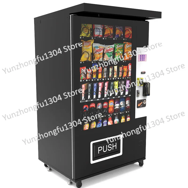 Cold drink outdoor with canopy unmanned 24-hour intelligent vending machine