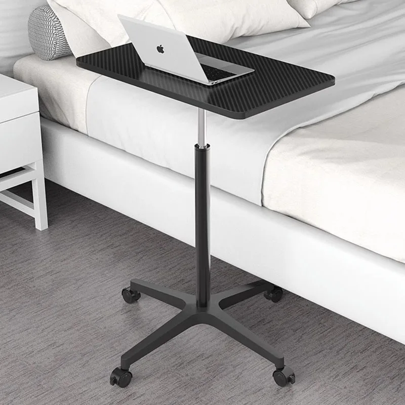 Pulley Mobile Office Desks Worktable Adjustable Side Table Notebook Computer Table Portable Bedside Mesa Office Furniture AA