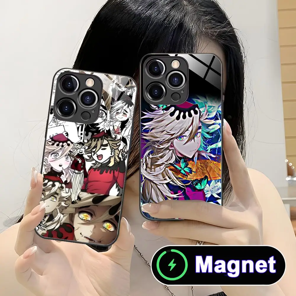 

Blade Extinction Douma Phone Case for iPhone 17 16 15 14 13 12 11 Air Pro Max Plus Mini Glass Magnet Cover