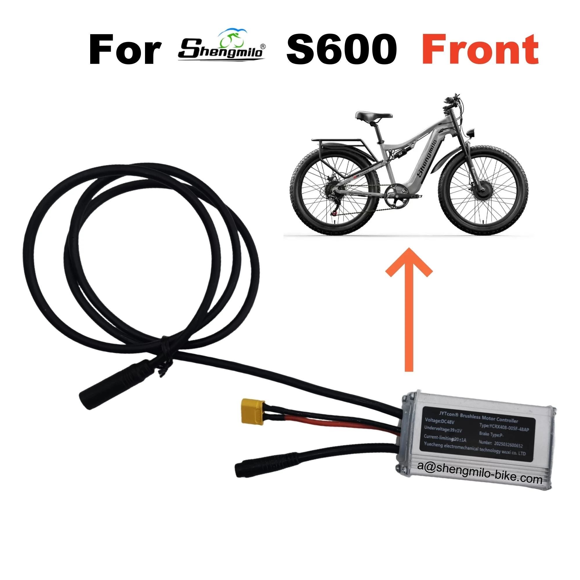 YCRX408-005Z-48TAP / YCRX408-005F-48AP Controller Speziell für Shengmilo S600 Elektrofahrrad
