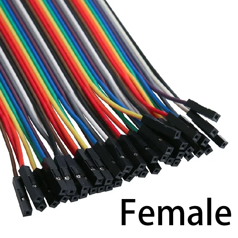 40PCS Jumper Wire DuPont Line DuPont Cable Connection male to male+female to female and male to female for Arduino DIY KIT