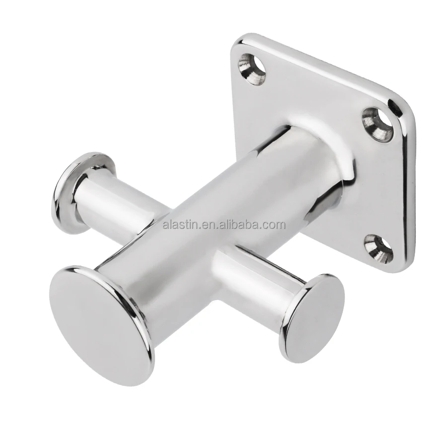 Finished mirror surface single cross marine grade stainless steel 316 marine pillar