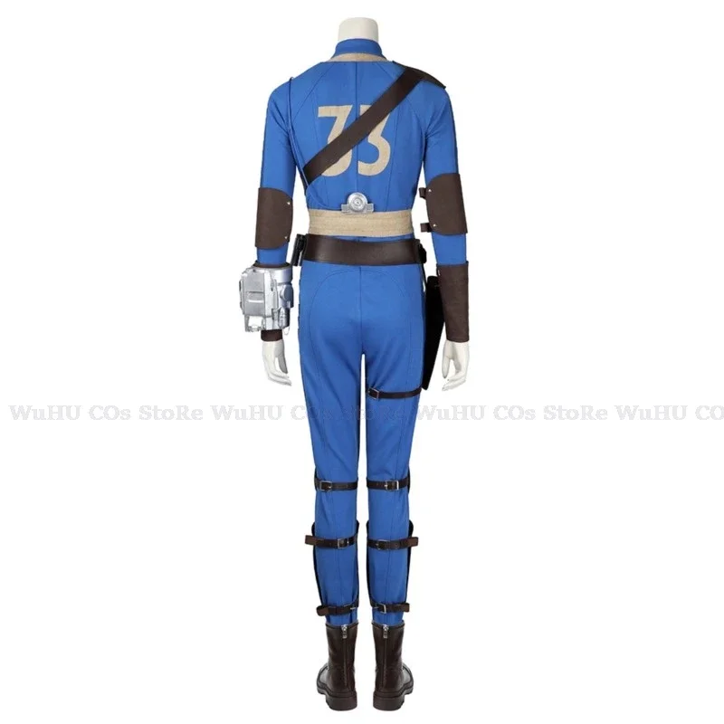 Fall Cos Out Lucy Cosplay Costume, Vault 33, Female Male, Sposition Eisdiebeed Jumpsuit, Uniform Prop Shoes, Halloween Party, Women