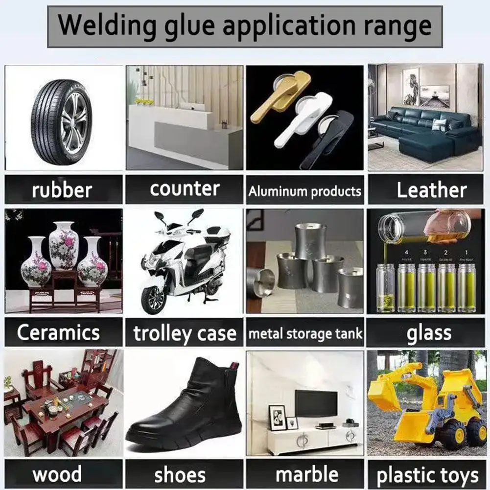 Adhesivo de soldadura fuerte multiusos, aceite de Metal, cerámica, vidrio, secado rápido, adhesivo potente Universal, 1/2/3 Uds.