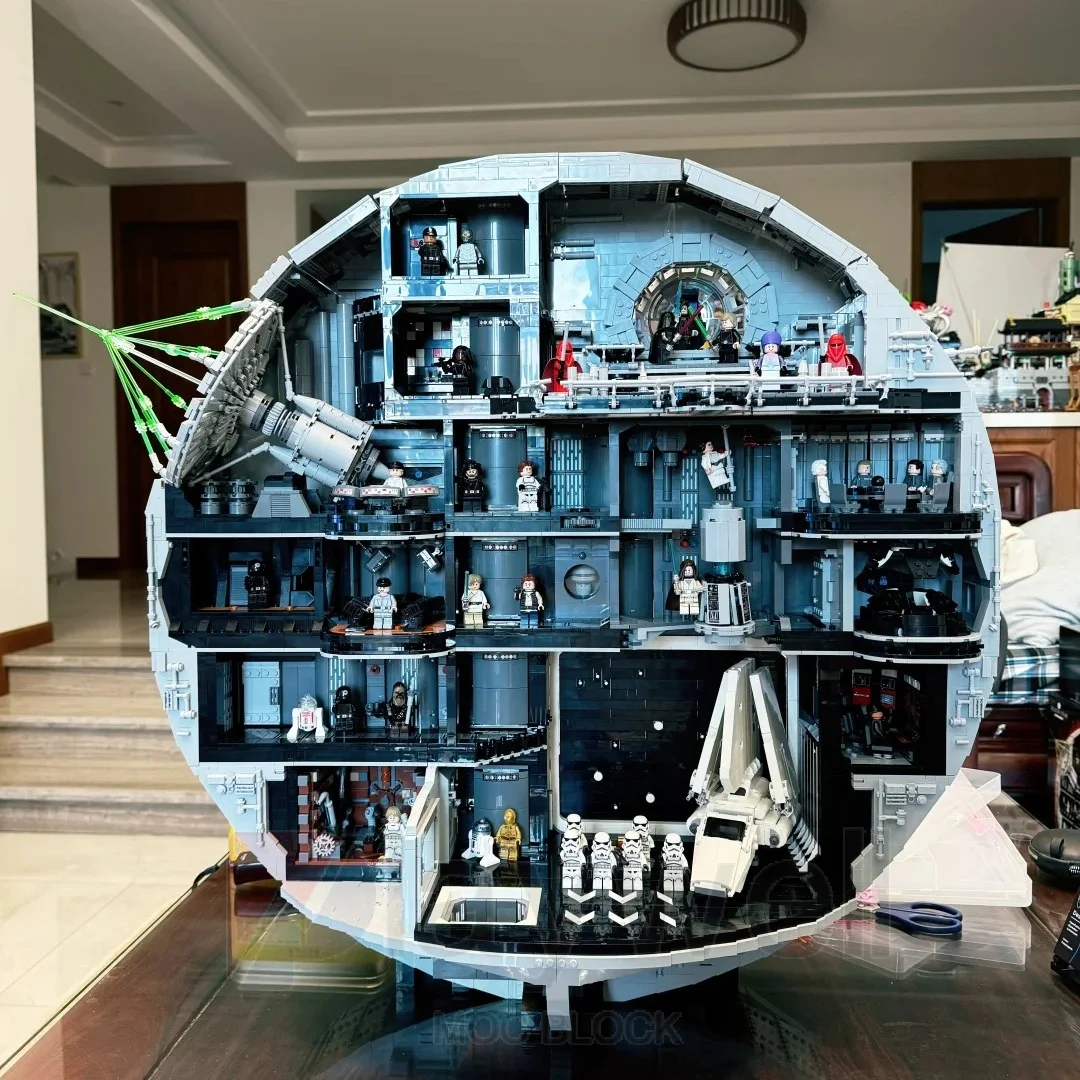 Blocs de construction de modèles Space Wars Death Star 75419 Ultimate Collector Series 9023Pcs 38 Minifigures Disney Cadeau de collection pour adultes