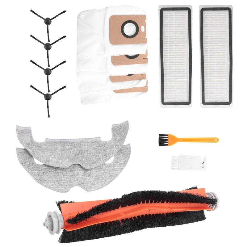 2X For Dream BOT Z10 Pro L10 Plus Vacuum Cleaner Main Brush Filter Side Brush Mop Cloth Dust Bag Accessories Replacement