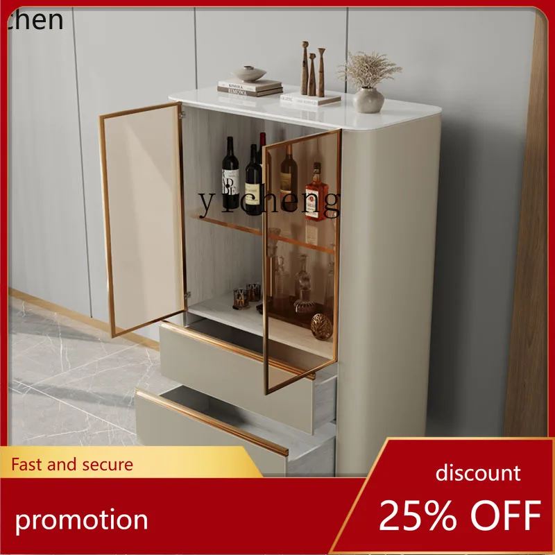 

HXL wine cabinet household living room wall integrated high-end display locker glass display cabinet