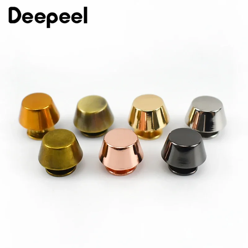 10/30Pcs 8mm Round Head Rivets Screw for Bags Hardware Handbag Decorative Studs Nail Rivet Metal Buckles Snap Hook Leather Craft