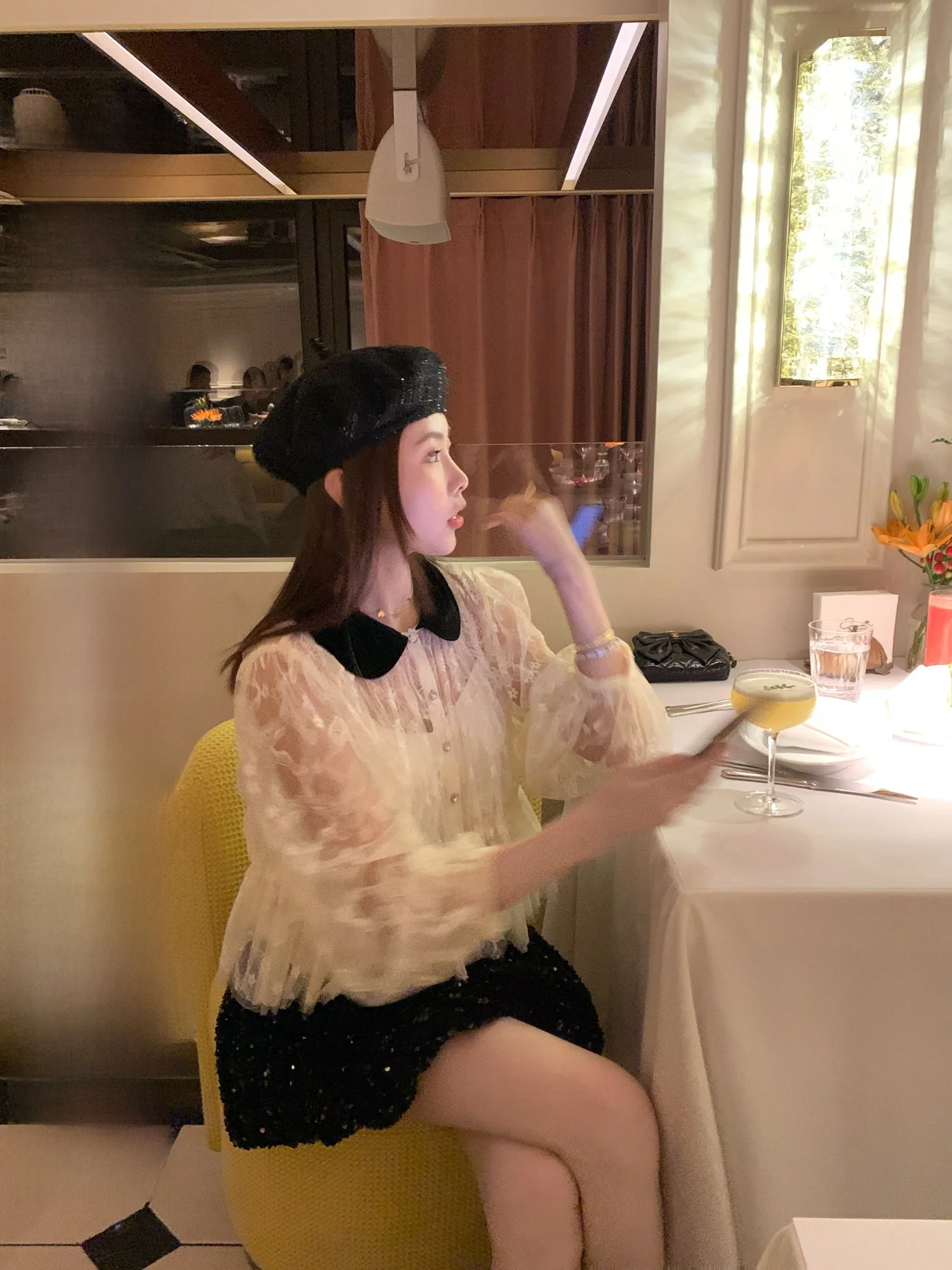 

Комплект Realzz Ning Zhang: Кружевная бархатная юбка с пайетками и длинным рукавом, вечерний наряд, специальное предложение, бархатный комплект