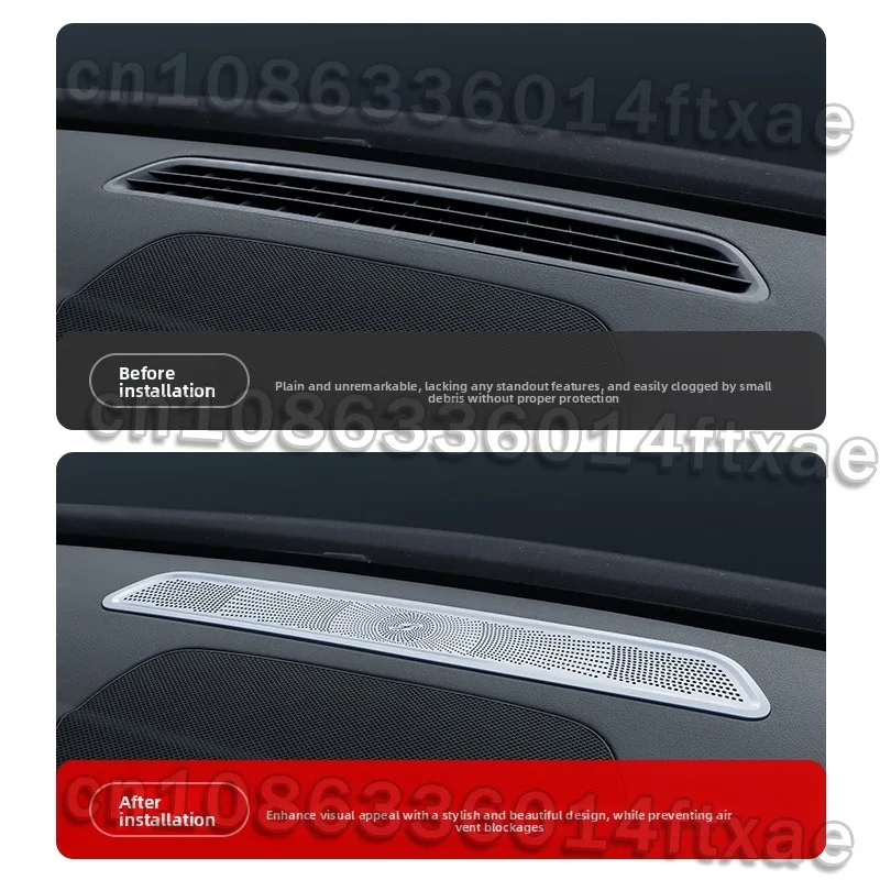 Suitable for Mercedes-Benz GLB220/200/250 dashboard speaker cover 35 air outlet mask EQB260/300 interior sticker