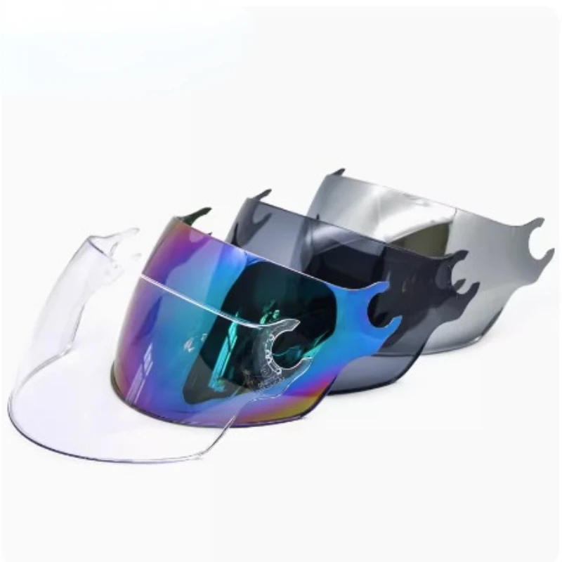 Motorcycle Helmet Lens OF562 Half Helmet Length Transparent Black Tea Silver Plated Colorful Unisex