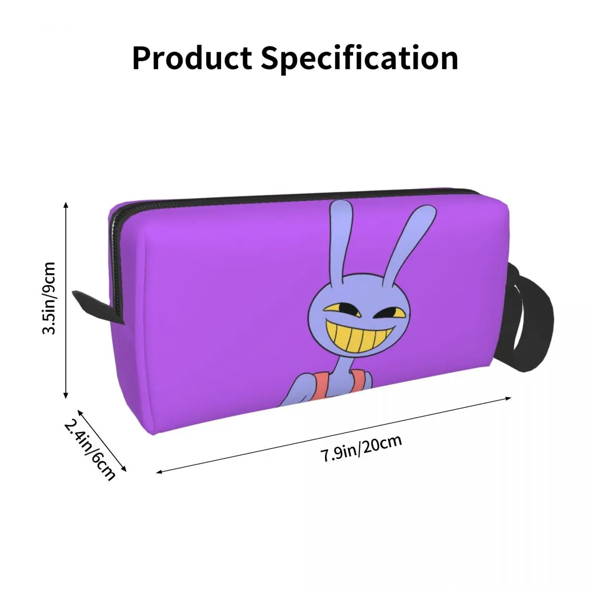 Jax -The Amazing Digital Circus Pencil Cases Large Storage Pen Bags Pen Box Pencil Pouch For Boys Girls Stationery Makeup Bag