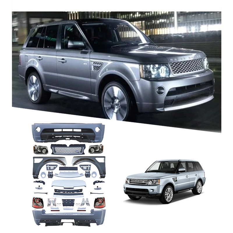 

Newest Facelift Auto Parts Upgrade Front Rear Bumper Head Lamp Fender Grille Wide Body Kit for Land Rover Range Rover 2005-2013