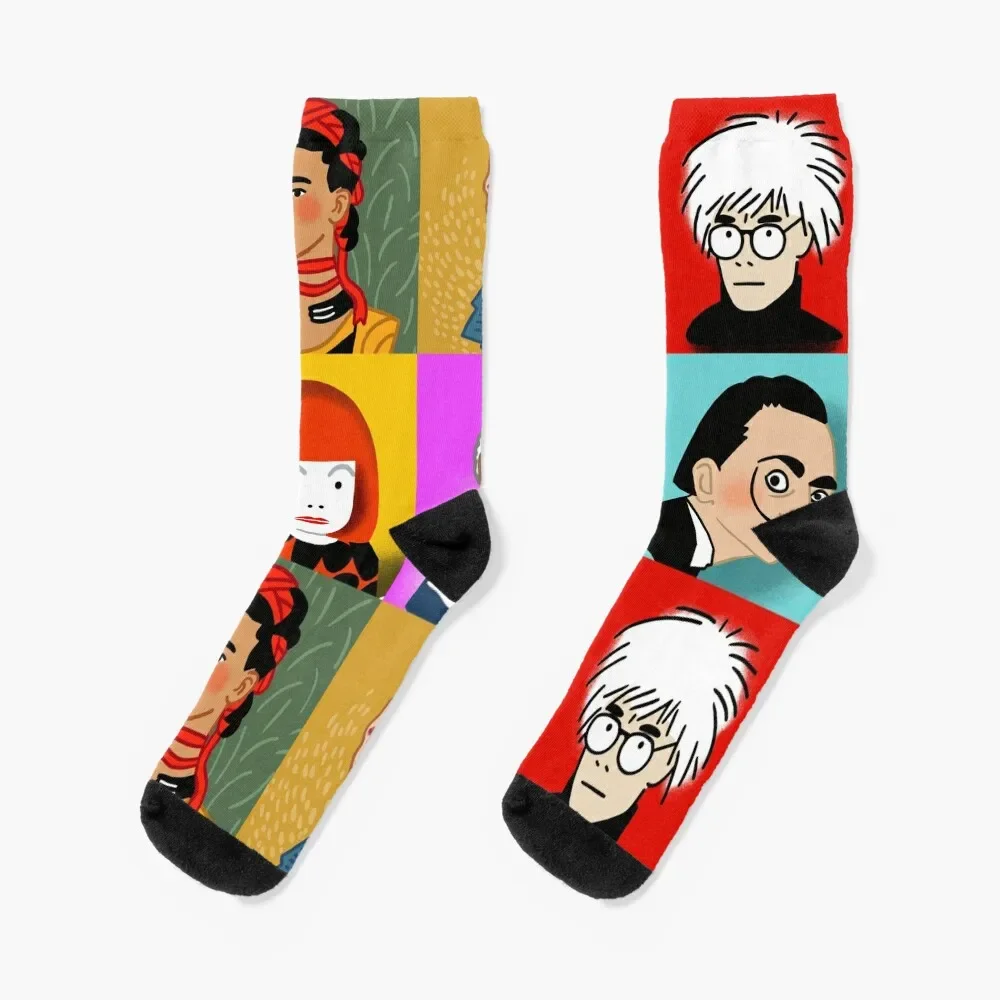 

Iconic Artists Socks new in's Hiking boots designer brand Man Socks Women's