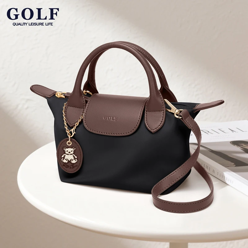 

GOLF QUALITY Women's Crossbody Bag Casual Versatile Fashionable Single Shoulder Waterproof Nylon Small Tote for Ladies