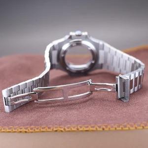 Sapphire Crystal Watch Cases, Armbänder Teile, Waldweichungsbewegung, modifizierter Nautilus Seiko NH34 NH35 NH36 38, 39,5 mm Hauptverkäufe Saphirglas für Seiko - №3