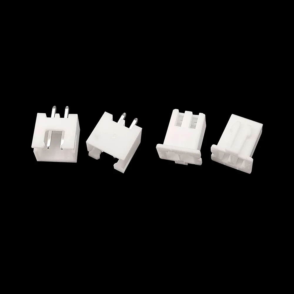 100Pcs XH2.54 2 Pin 2.54mm Pitch Terminals Housing Male Plug & Female Socket Header Plastic Shell JST Wire Connector Adaptor XH