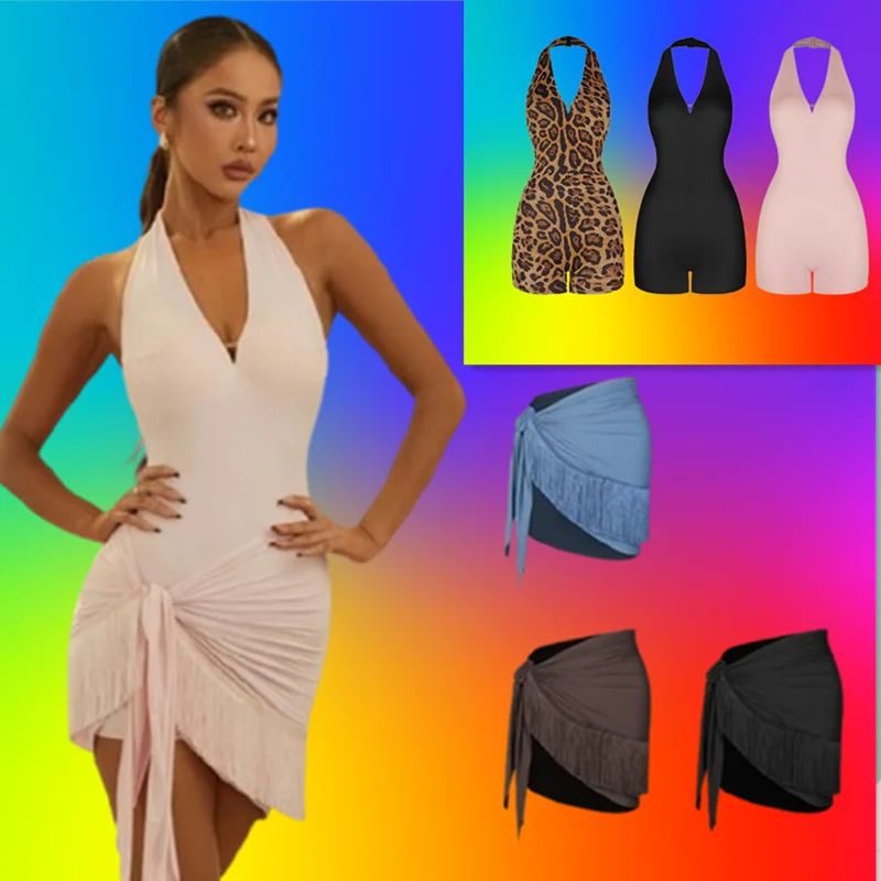 

black Latin Dance skirt Tango Dress Rumba ChaCha latin dresses woman zym 25012