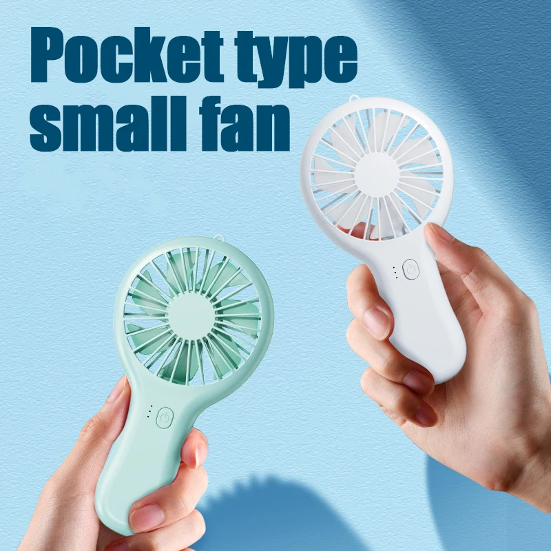 Xiaomi Creative Mini Handheld Small Fan USB Charging Portable 3 Speed High Wind Desktop Office Travel Pocket Fan Student Quiet