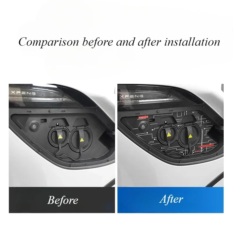 For Xpeng G6 Technology Wind Personalized Charging Port Creative Special Sticker Protection Modification Accessories Car Sticker