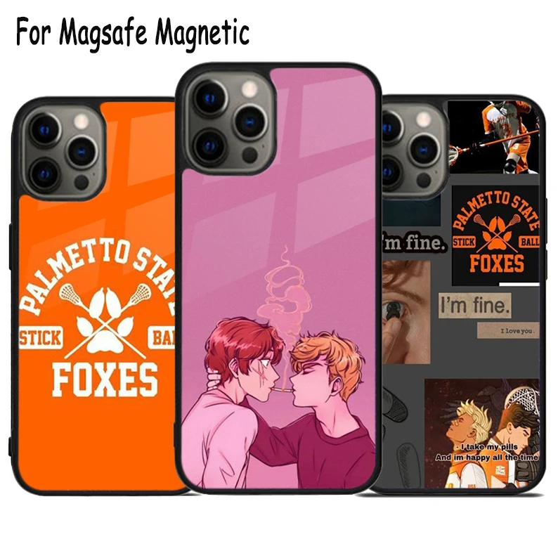 

Andreil All for the Game Palmetto Wireless Charge Magsafe Phone Case For iPhone 15 16 14 13 11 12 Pro Max Plus Magnetic Cover