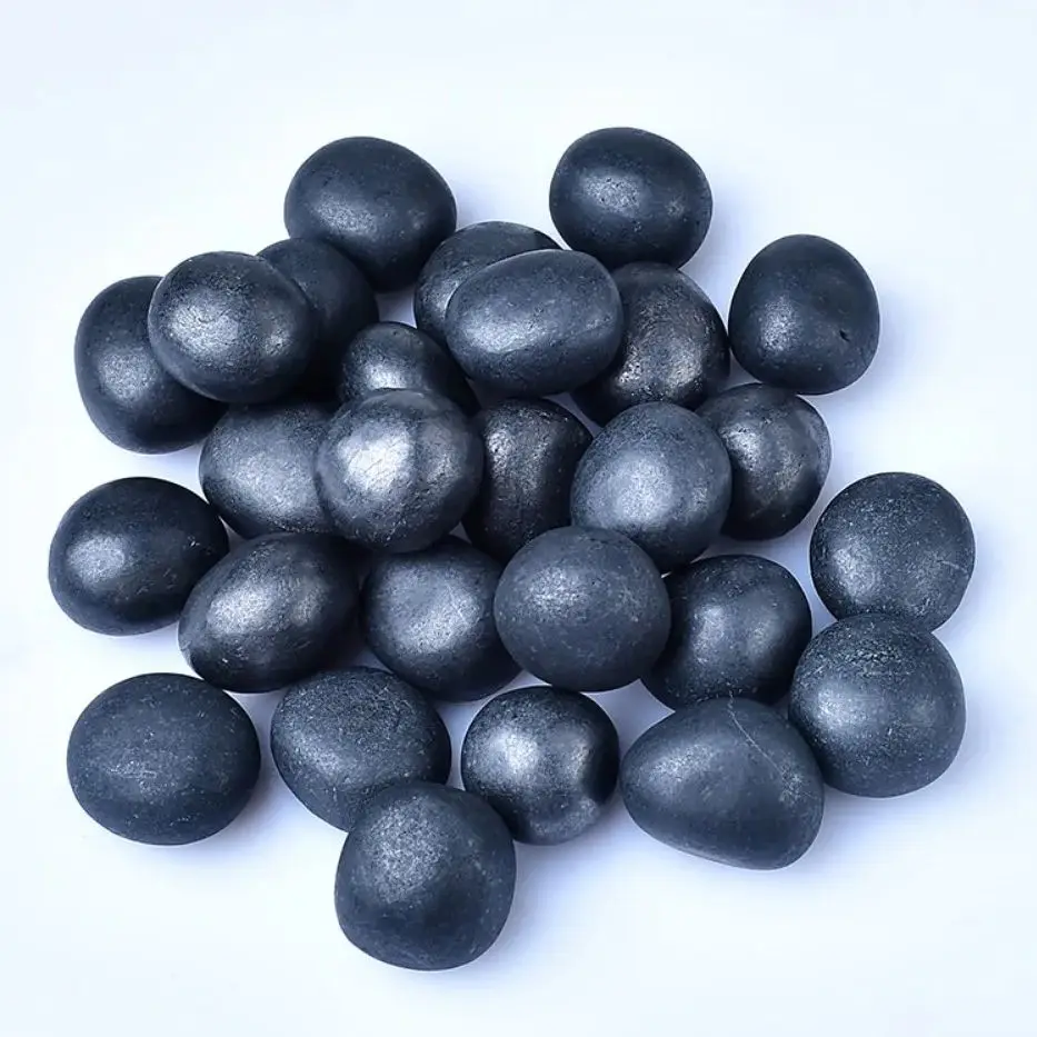 Natural Shungite Irregular Tumbled StoneReiki Healing Crystal Energy Mineral Gemstone Home Aquarium Decoration view 4