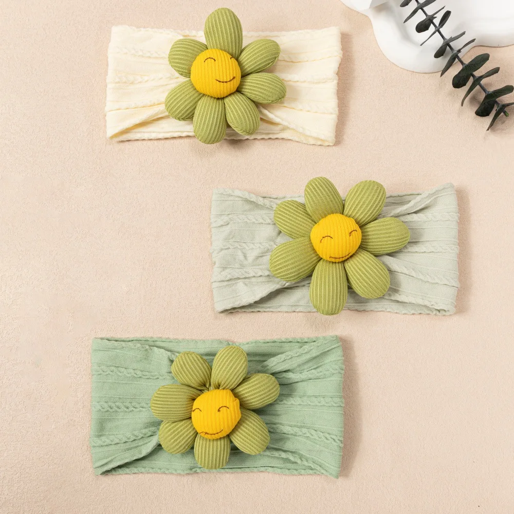 30-unidades-lote-diademas-de-nailon-acolchadas-con-diseno-de-girasol-para-bebes-accesorios-para-el-cabello-de-recien-nacidos