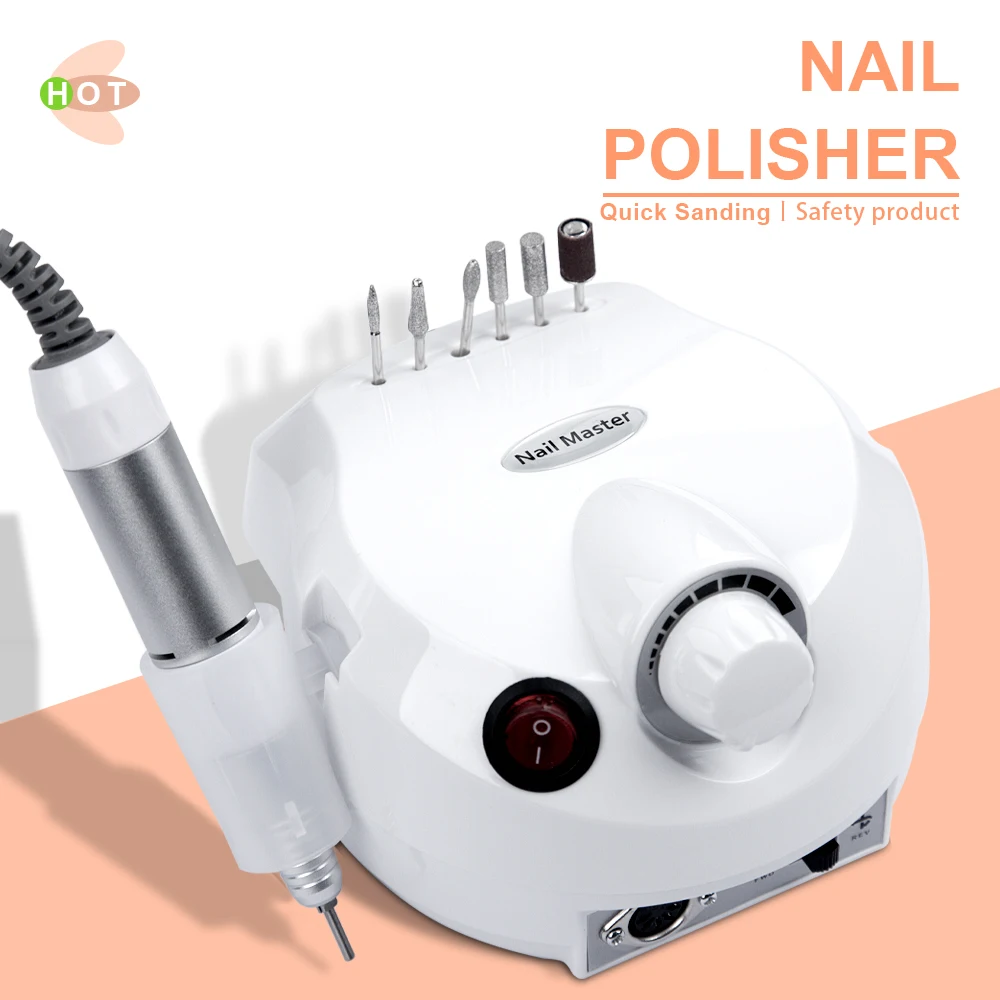 Limegirl—35000RPM Electric Nail Drill Machine Manicure Pedicure Professional Nail Lathe Low Noise Cutters Nail File Set