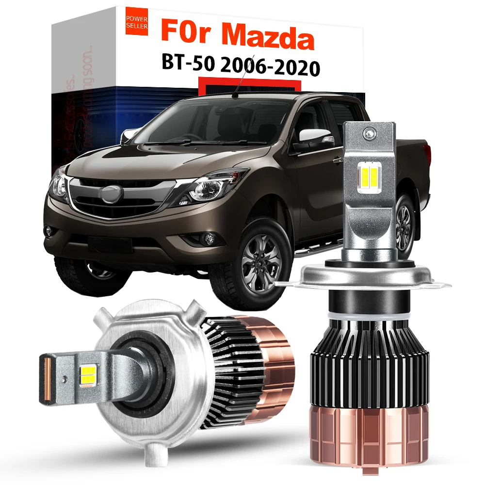 

2 Pieces 100W 20000LM Car Front Headlight Hi/Lo Beam High Bright Canbus LED Bulb Head Light White For Mazda BT-50 BT50 2006-2020