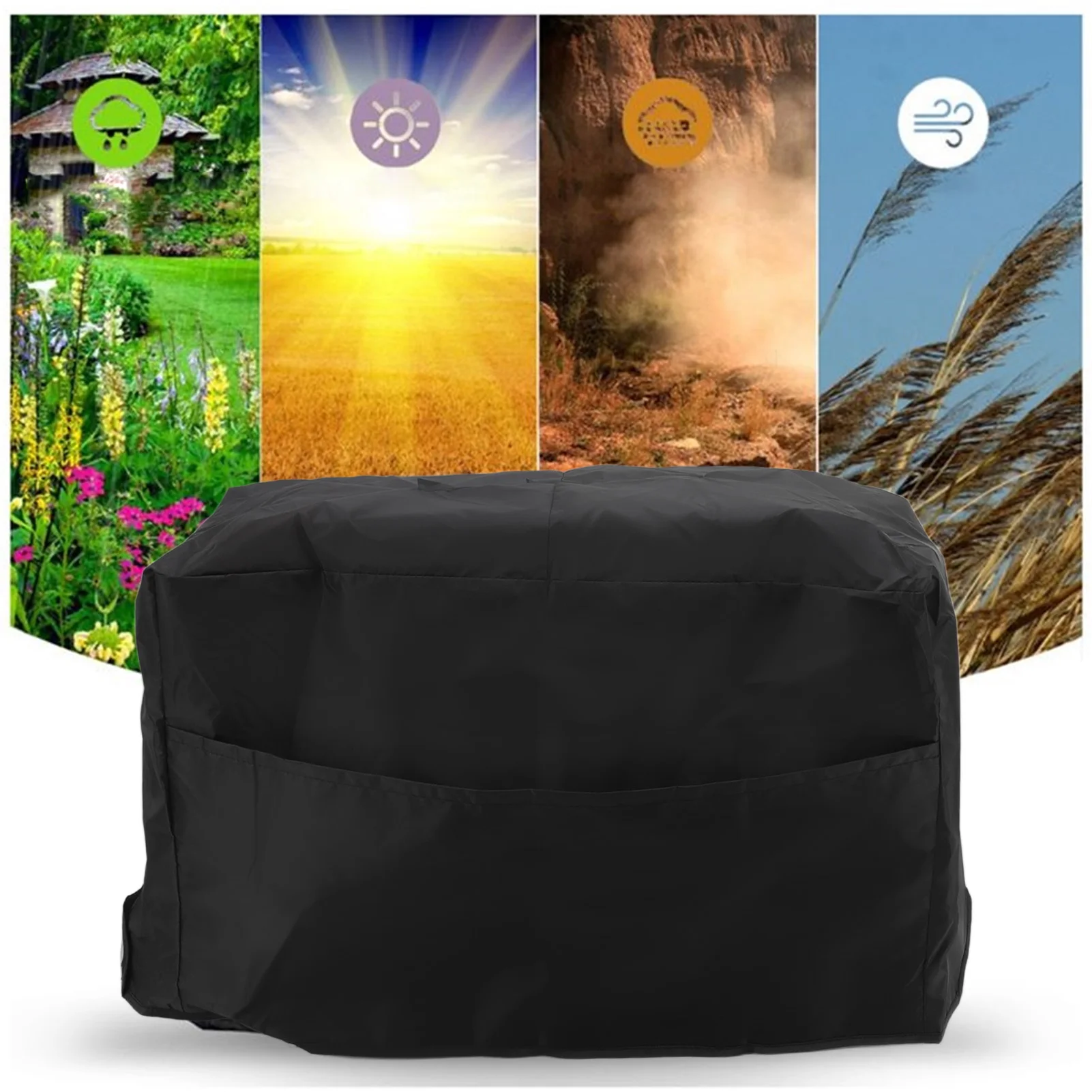 غطاء لحام آلة لحام المظلة قابلة لإعادة الاستخدام 190T البوليستر التفتا قابل للغسل طلاء الفضة قابل للطي للفناء #2