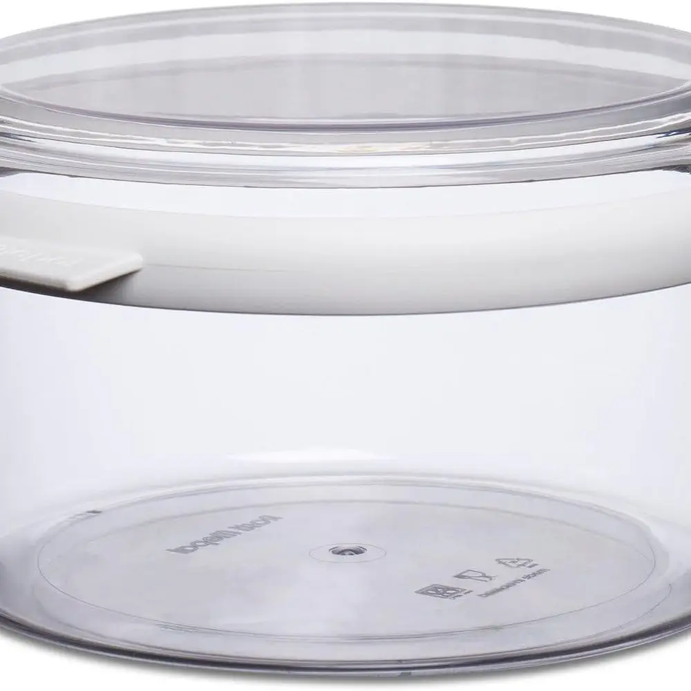 

Rosti 106712030600 Large Round Storage Box in White, San/Thermoplastic, 20.7 x 19 x 10.8 cm, 1.5L Capacity