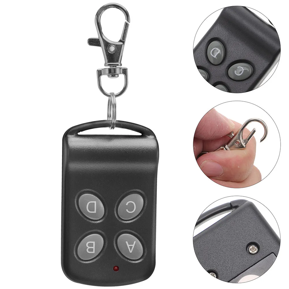 2Pcs Universal 433 Remote Control Electric Gate Controller Butterfly Clone Key Fob Door Opener Compatible Wireless