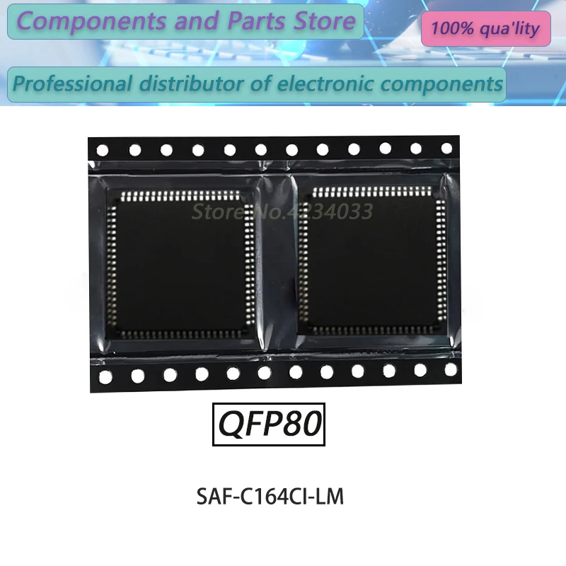 1PCS  SAF-C164CI-LM  SAF-C164CI  SAF-C164C QFP80  New Original Stock