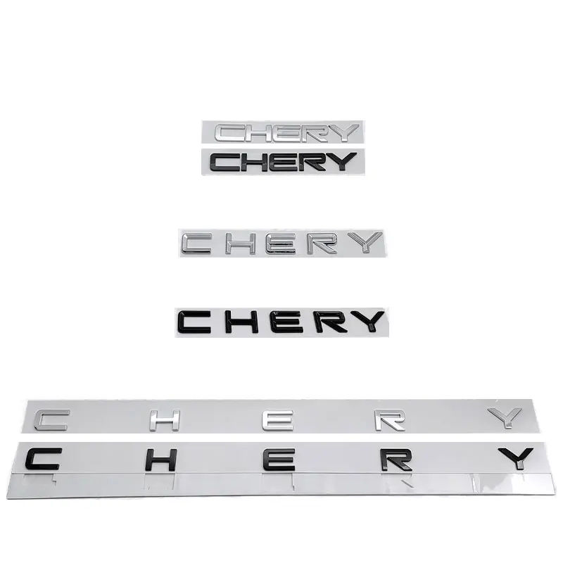Autocollants de voiture avec badge lettre CHERY, signe de chery, alphabet anglais, accessoire original modifié, décoration d'étiquette de coffre arrière