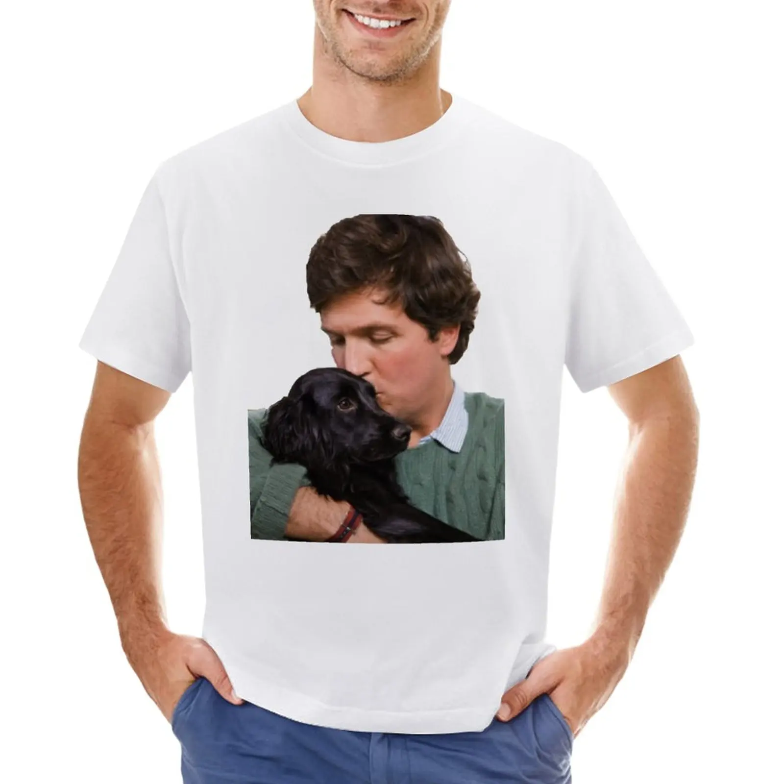 

Tucker Carlson #18 T-Shirt blanks anime clothes summer tops Short sleeve tee oversized t shirts for men