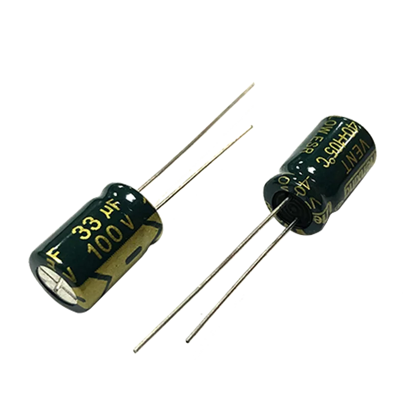 100v33uf 8x12 مللي متر الألومنيوم مُكثَّف كهربائيًا 33 فائق التوهج 100v 33mf 100wv 33mfd 100vdc 100wv 33uf100v 100v33mf 33mf100v 47 فائق التوهج 68 فائق التوهج